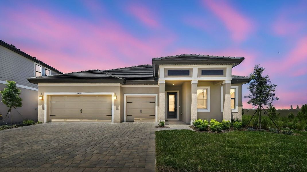 Front exterior of a home in the Pinecone Reserve community, located in Brooksville, FL (Image 8).