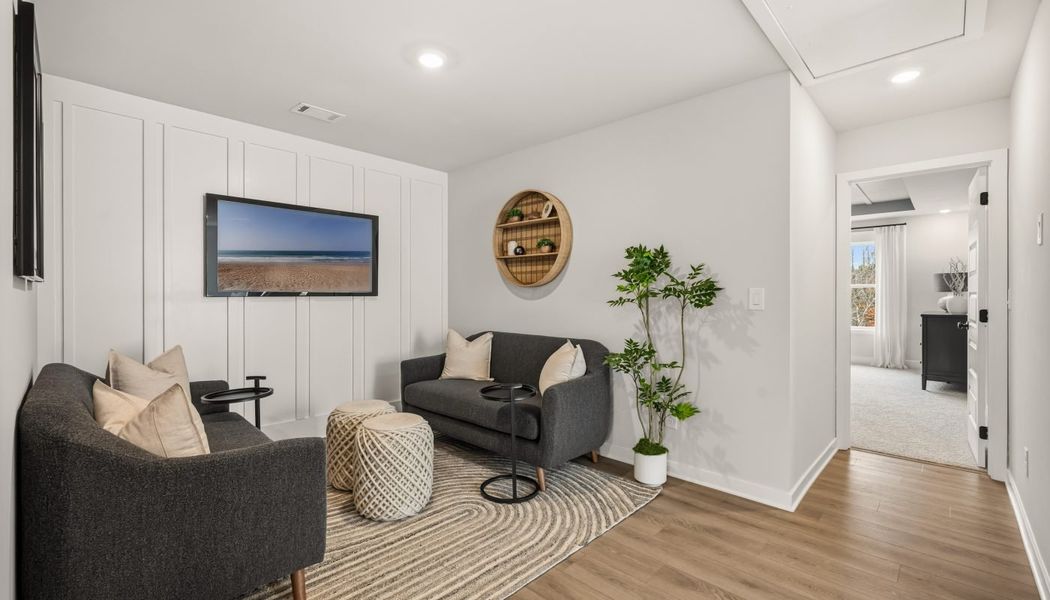 Furnished interior in a model home at Millstone at Mundy Mill in Gainesville (Image 23).