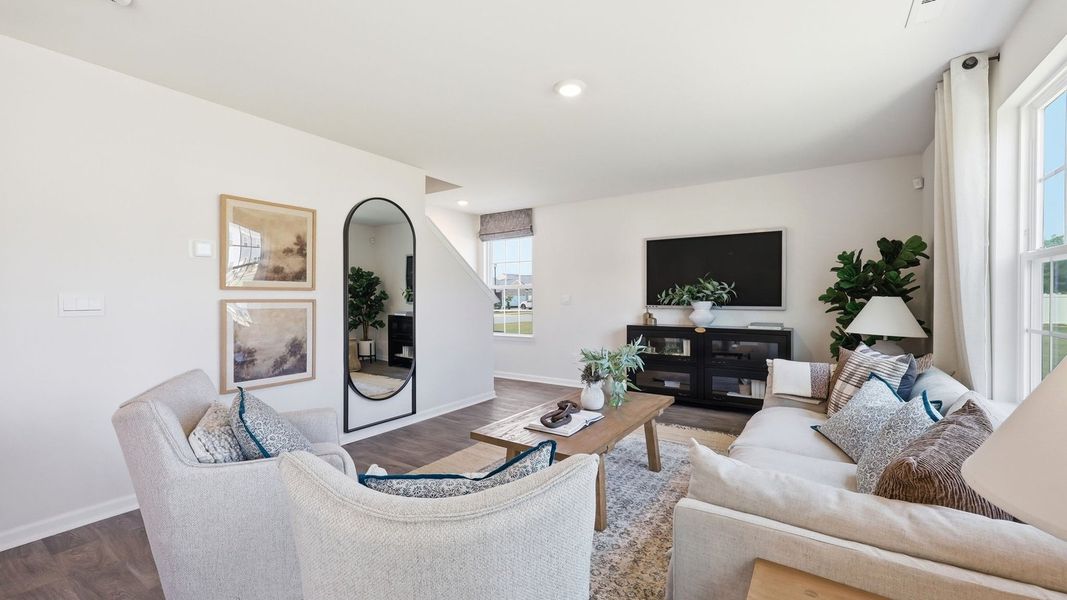 Furnished interior in a model home at Carter Ridge in Greenville (Image 21).