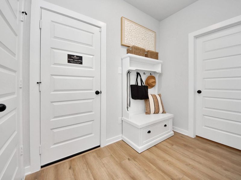Furnished interior in a model home at Robins Landing in Houston (Image 48). Furnished interior in a model home at Robins Landing in Houston (Image 48).