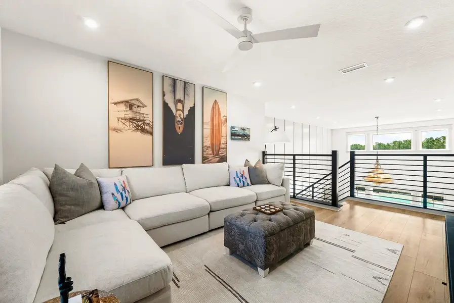 Furnished interior in a model home at The Dunes at Sandbar in Santa Rosa Beach (Image 28).