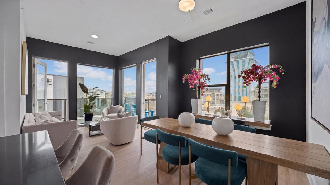 Furnished interior in a model home at Concourse at Mueller in Austin (Image 12).