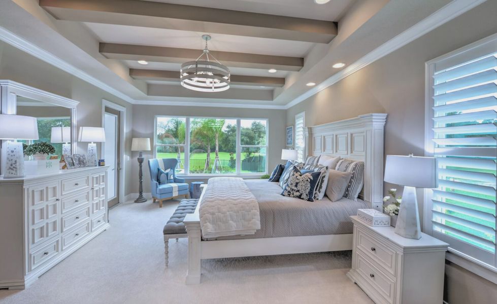 Furnished interior in a model home at Connerton in Land O' Lakes (Image 8).