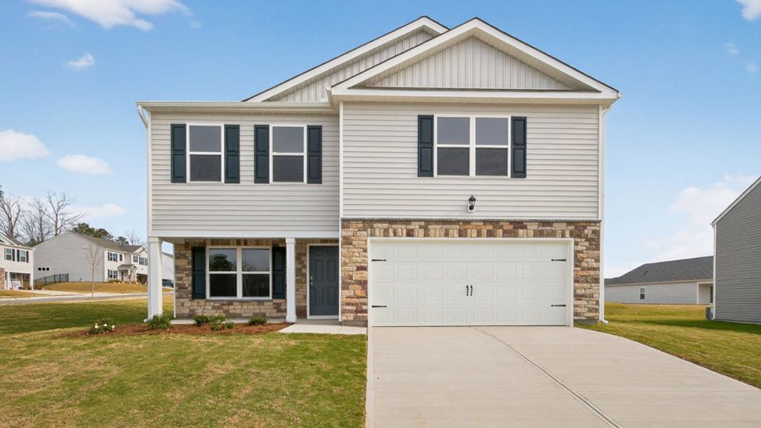 Front exterior of a home in the Barwell Park community, located in Raleigh, NC (Image 11).