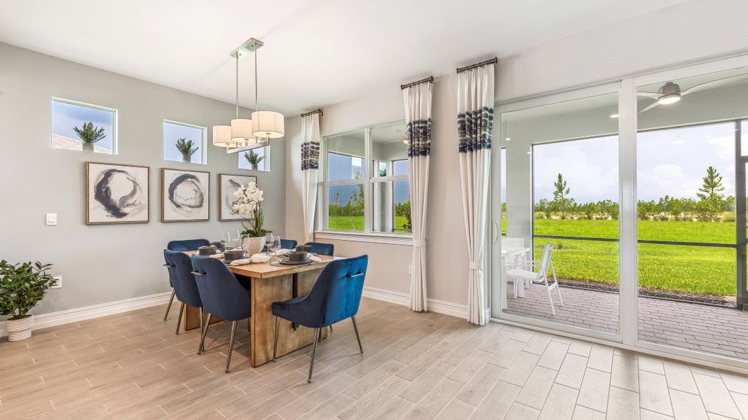 Furnished interior in a model home at Palmetto Landing at Babcock Ranch in Punta Gorda (Image 43).