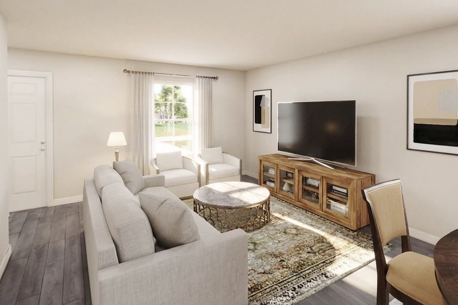 Furnished interior in a model home at Dogan in Tyler (Image 5).