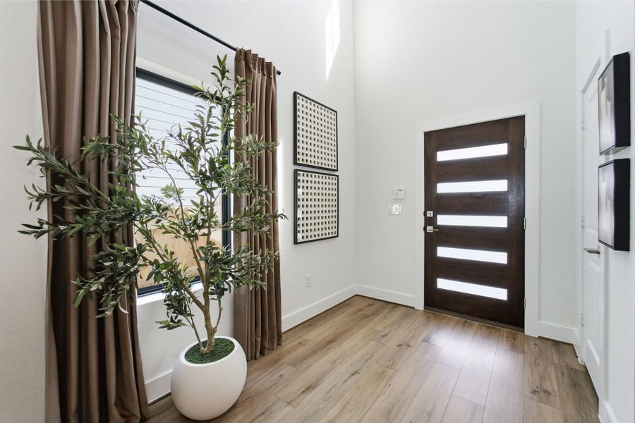 Furnished interior in a model home at Lone Oak in San Antonio (Image 5).