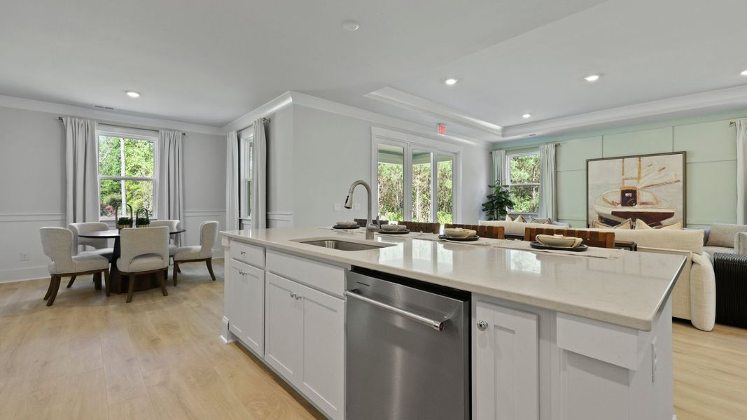 Furnished interior in a model home at Berkeley Bay in Ridgeville (Image 35).