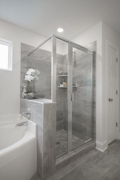 Furnished interior in a model home at Holly Ridge in Greenville (Image 41).