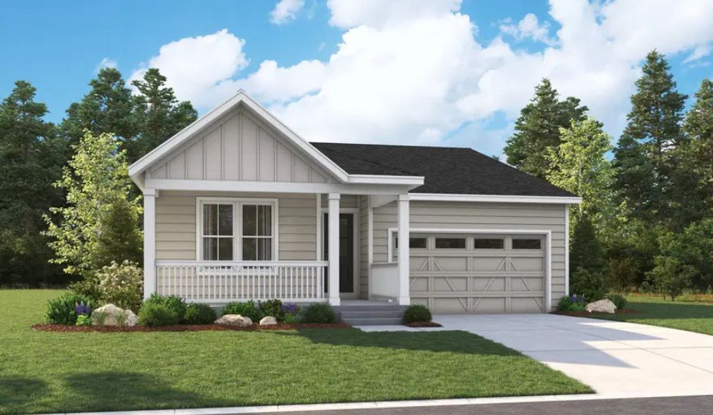 Front exterior of a home in the Barefoot Village community, located in Firestone, CO (Image 18).