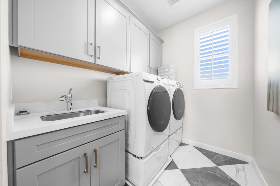 Upstairs Laundry Room | Libra Model Home | Rialta | New homes in Mesa, Arizona | Landsea Homes