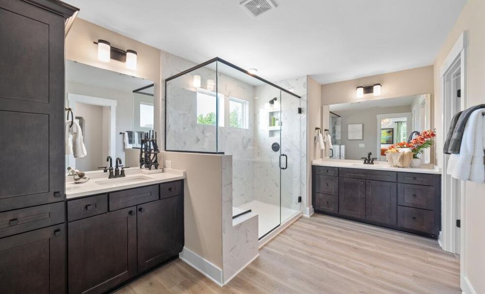 Furnished interior in a model home at Monterra in Kernersville (Image 25).