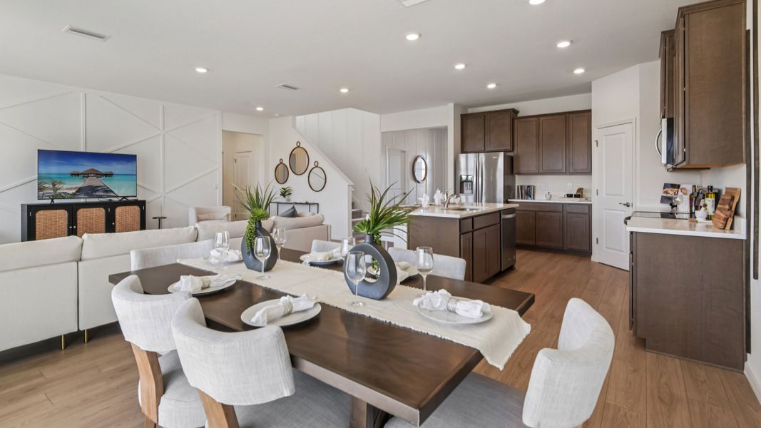 Furnished interior in a model home at Finley Woods in Gainesville (Image 11).