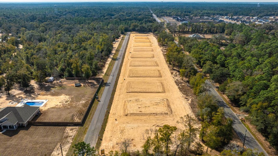 Site preparation and early development at Prosperity Point in Milton, FL (Image 9). Site preparation and early development at Prosperity Point in Milton, FL (Image 9).