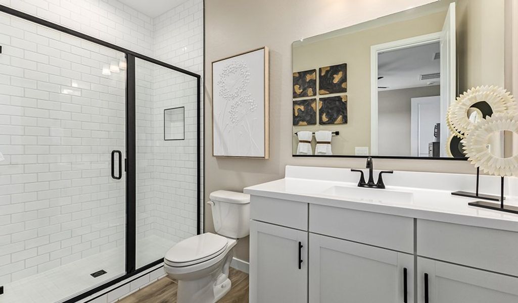 Furnished interior in a model home at Seasons at Haciendas at White Peak in Peoria (Image 17).