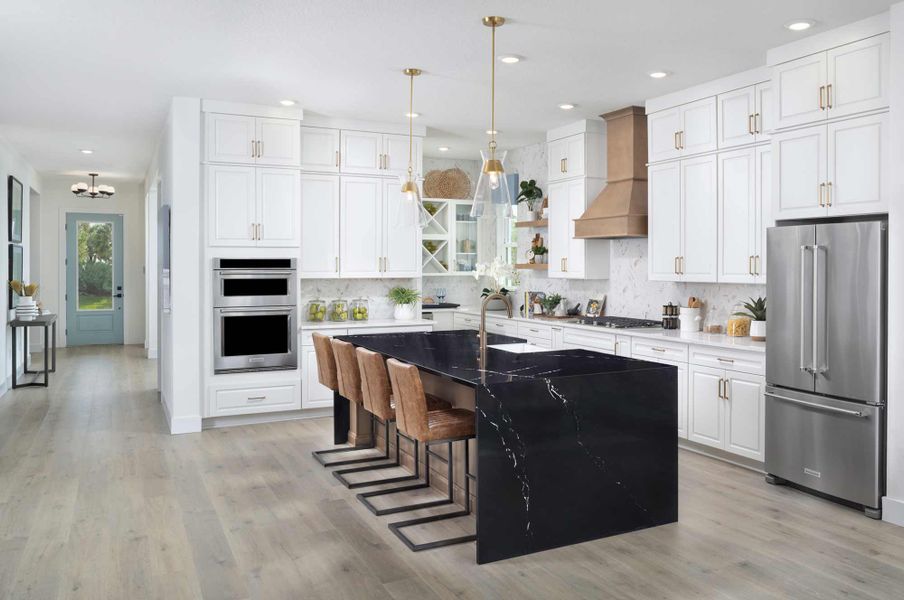 Furnished interior in a model home at Palmera Wellen Park - Classic Series in Venice (Image 5).