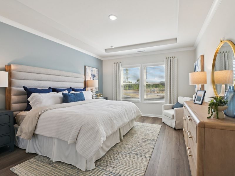 Furnished interior in a model home at Marshburn Landing - Signature Series in Wendell (Image 8).