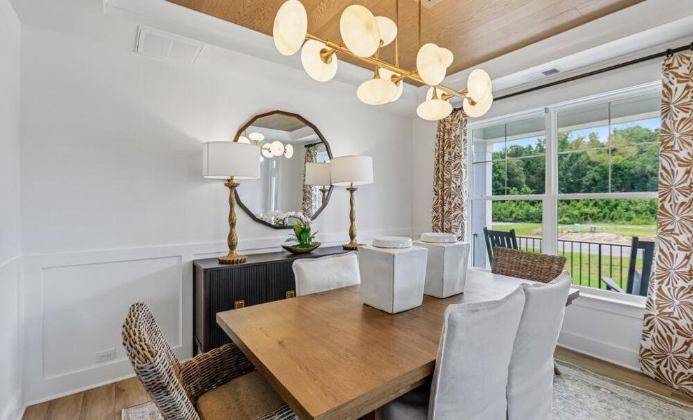 Furnished interior in a model home at Cedar Ridge in Angier (Image 5).
