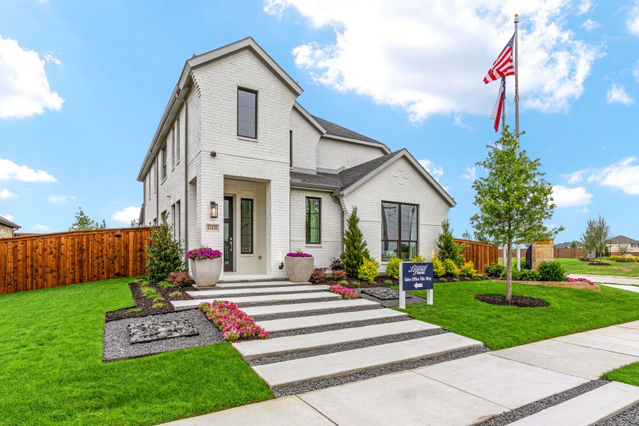 American Legend Homes' 40' model in Wellington - Front Elevation American Legend Homes' 40' model in Wellington - Front Elevation