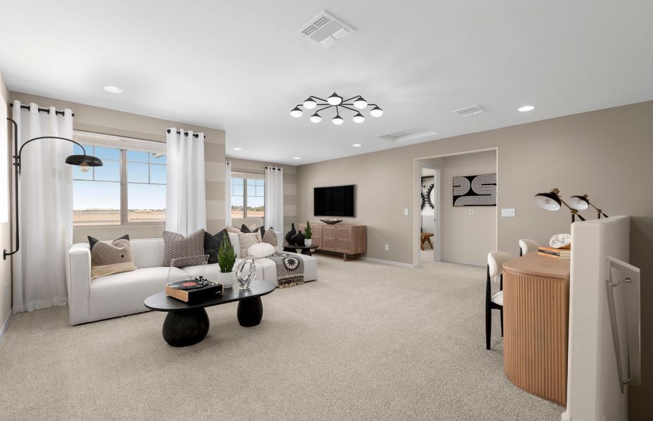 Furnished interior in a model home at Alamar in Tolleson (Image 9).