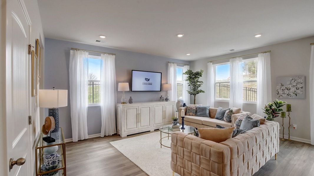 Furnished interior in a model home at Addison Park in Lebanon (Image 31).