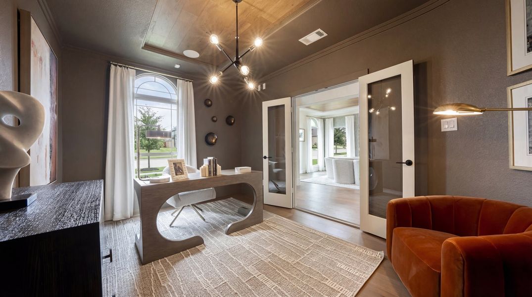 Furnished interior in a model home at Birdsong in Mansfield (Image 3).