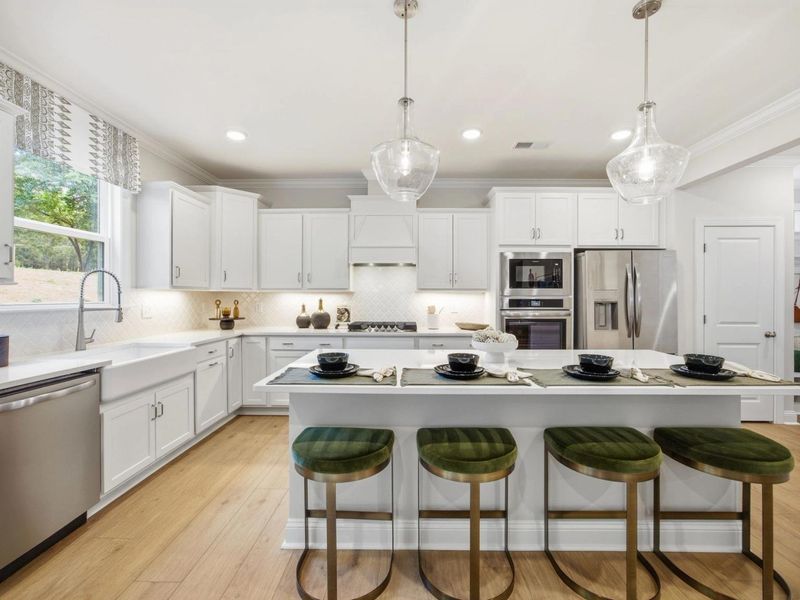 Furnished interior in a model home at Enclave at Belmont in Belmont (Image 13).