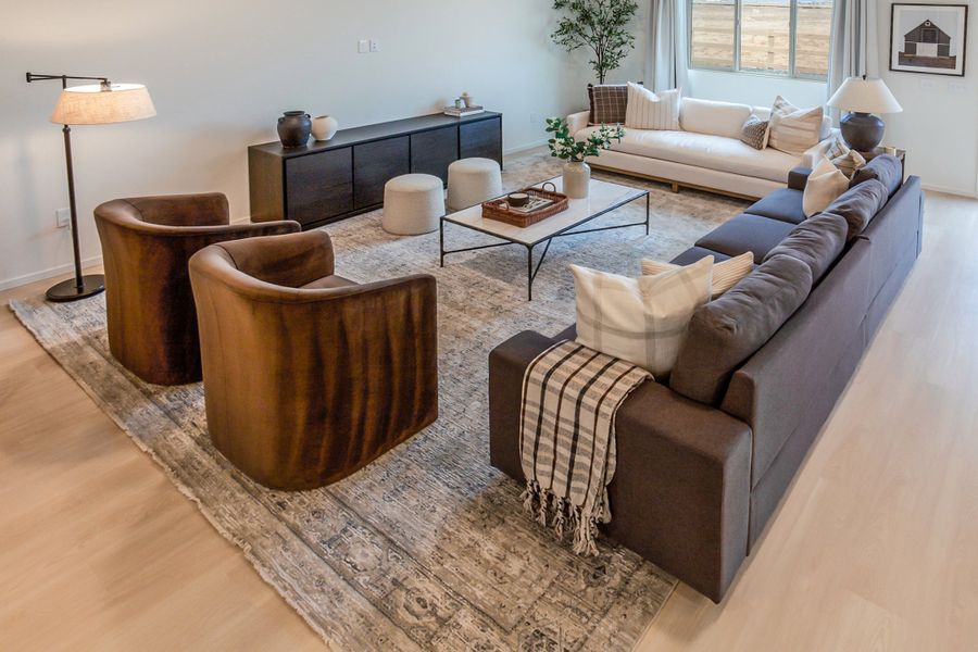 Furnished interior in a model home at Granary Trailblazer Collection - Single Family Homes in Johnstown (Image 34). Furnished interior in a model home at Granary Trailblazer Collection - Single Family Homes in Johnstown (Image 34).