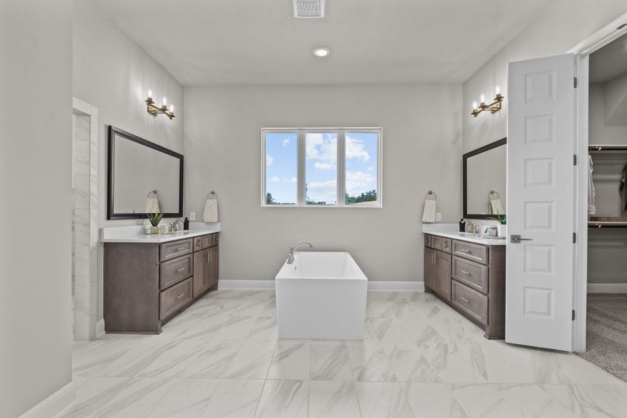 Furnished interior in a model home at Harvest Hills in Marion (Image 4).