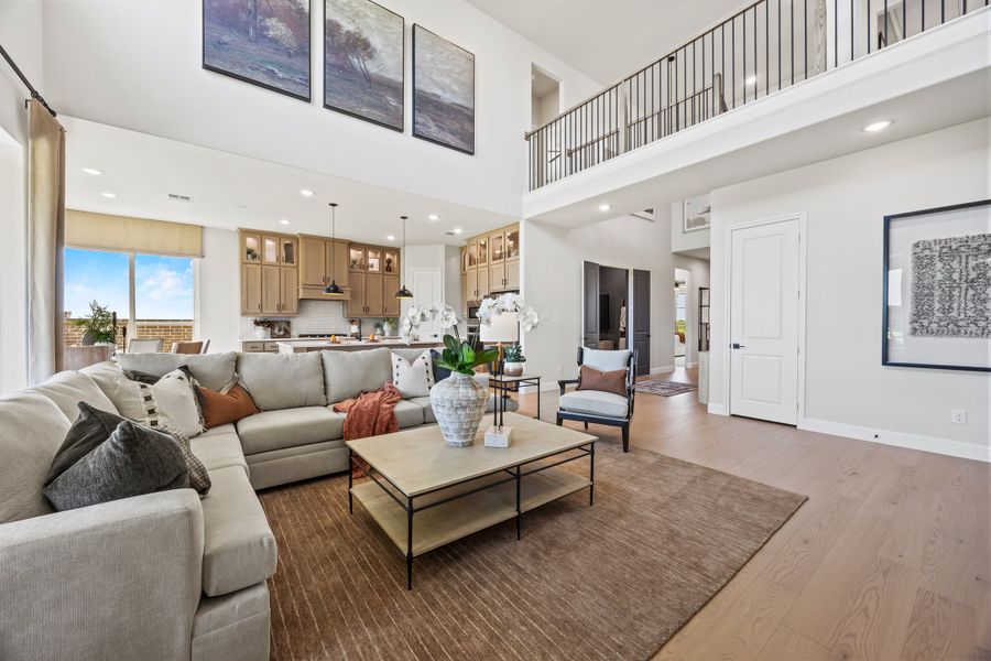 Furnished interior in a model home at Myrtle Creek in Waxahachie (Image 21).