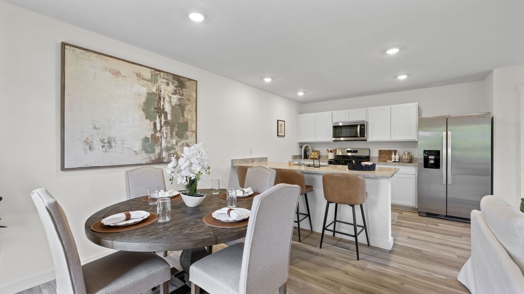Furnished interior in a model home at Owensby Farms Townhomes in Dayton (Image 19).