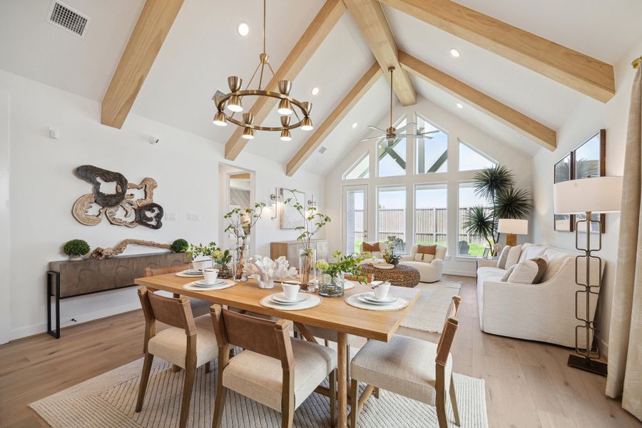 Furnished interior in a model home at The Grand Prairie - 45' in Hockley (Image 5). Furnished interior in a model home at The Grand Prairie - 45' in Hockley (Image 5).