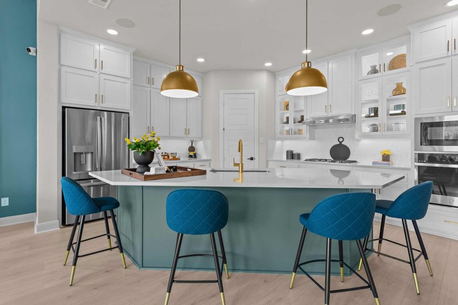 Furnished interior in a model home at Treeline in Justin (Image 4). Furnished interior in a model home at Treeline in Justin (Image 4).