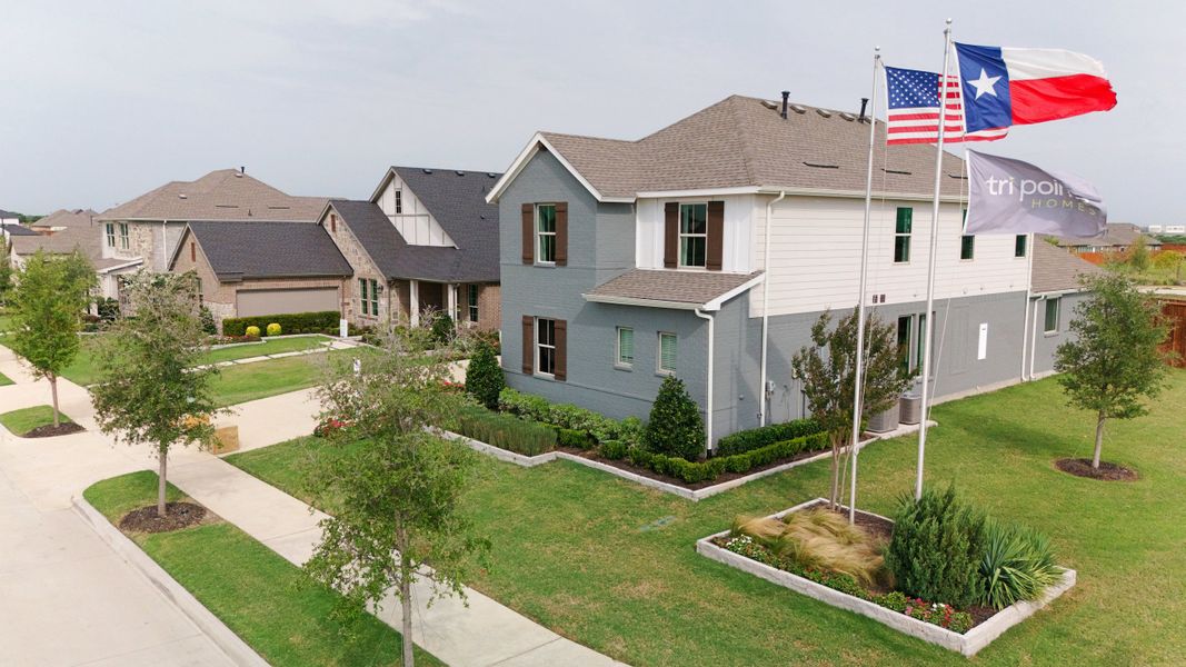 Front exterior of a home in the View at the Reserve community, located in Mansfield, TX (Image 1). Front exterior of a home in the View at the Reserve community, located in Mansfield, TX (Image 1).