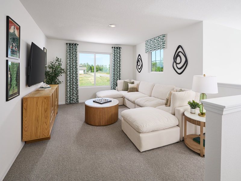 Furnished interior in a model home at Hilltop Vistas in Dade City (Image 6).