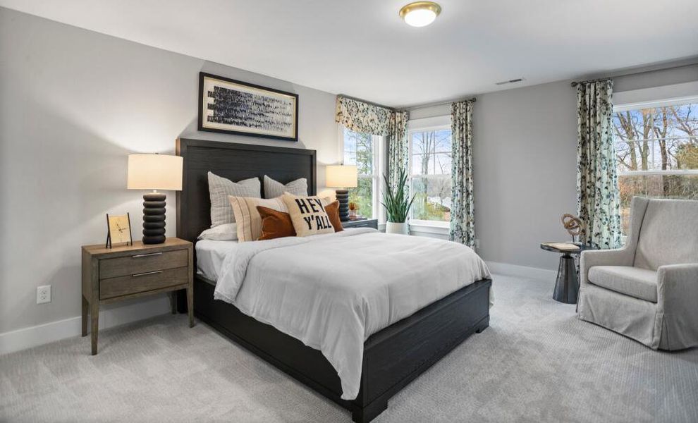 Furnished interior in a model home at Carraway in Greensboro (Image 31).