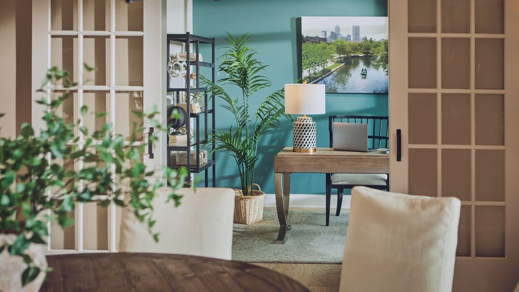 Furnished interior in a model home at The Courtyards on Robinson Church in Harrisburg (Image 21).
