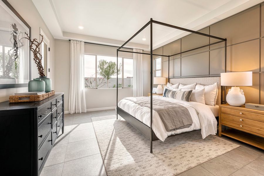 Furnished interior in a model home at Luna at Soleo in Queen Creek (Image 25).