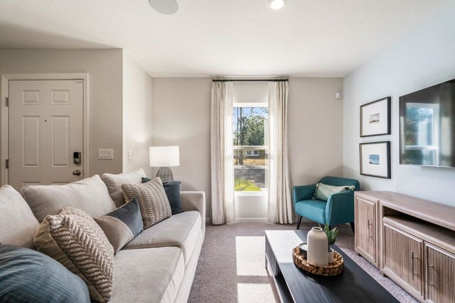 Furnished interior in a model home at Flagler Estates in Hastings (Image 8). Furnished interior in a model home at Flagler Estates in Hastings (Image 8).