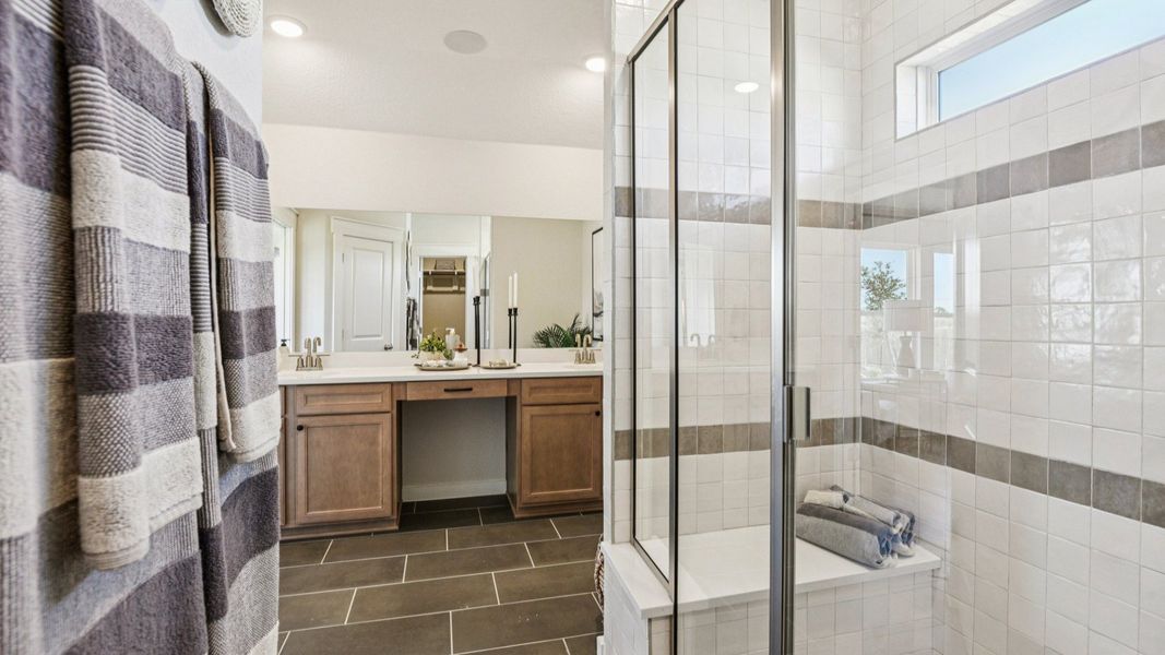 Furnished interior in a model home at Prairie Green in Converse (Image 41). Furnished interior in a model home at Prairie Green in Converse (Image 41).