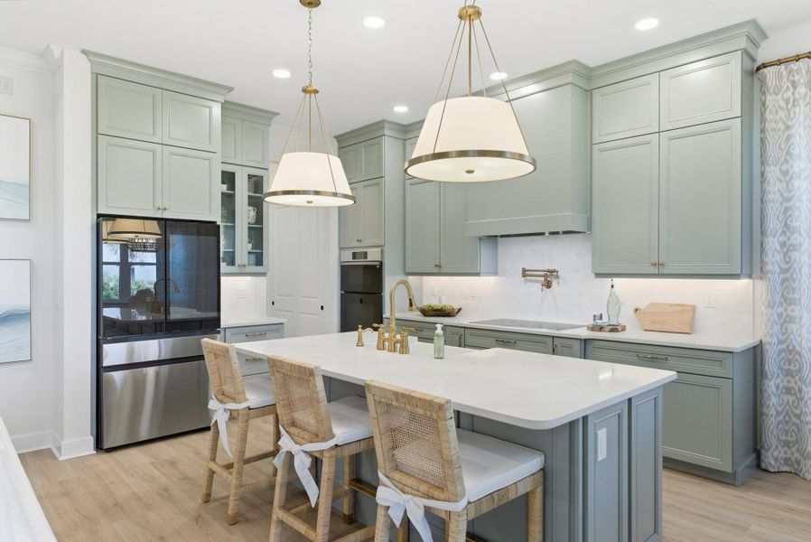 Furnished interior in a model home at Beachview Cove in Ormond Beach (Image 60).