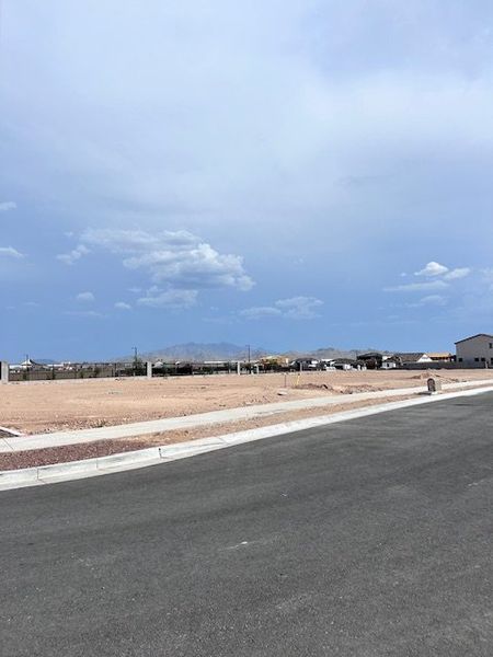A new development in The Grove at El Cidro by William Ryan Homes, featuring expansive lots ready for construction (Goodyear, AZ).