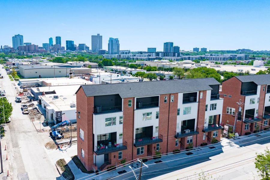 Front exterior of a home in the Foundry Row community, located in Dallas, TX (Image 9). Front exterior of a home in the Foundry Row community, located in Dallas, TX (Image 9).