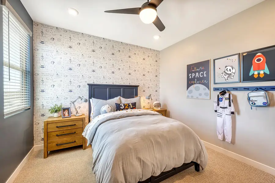 Furnished interior in a model home at Arietta at Soleo in Queen Creek (Image 35).