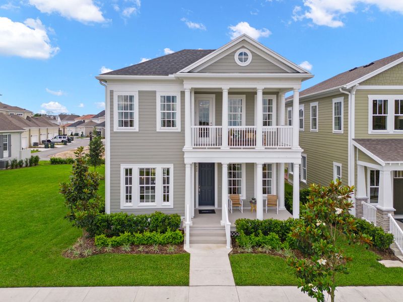 Front exterior of a home in the Celebration - Island Village community, located in Celebration, FL (Image 17). Front exterior of a home in the Celebration - Island Village community, located in Celebration, FL (Image 17).