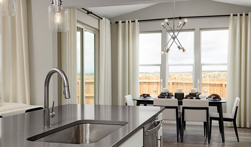 Furnished interior in a model home at The Glen in Colorado Springs (Image 6).