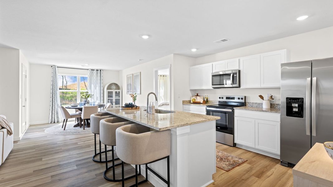 Furnished interior in a model home at Prairie Pass Express in Apison (Image 13).