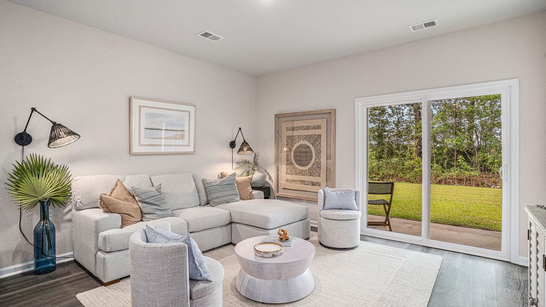 Furnished interior in a model home at Rich Square at Brunswick Plantation in Ash (Image 10). Furnished interior in a model home at Rich Square at Brunswick Plantation in Ash (Image 10).