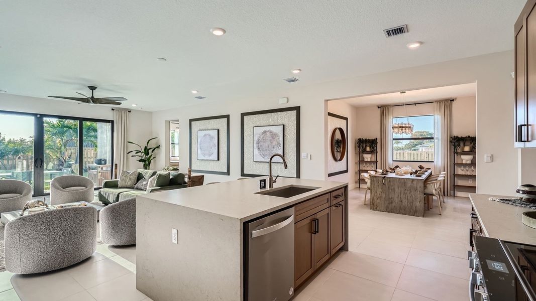 Furnished interior in a model home at Estrella Square in Homestead (Image 14). Furnished interior in a model home at Estrella Square in Homestead (Image 14).