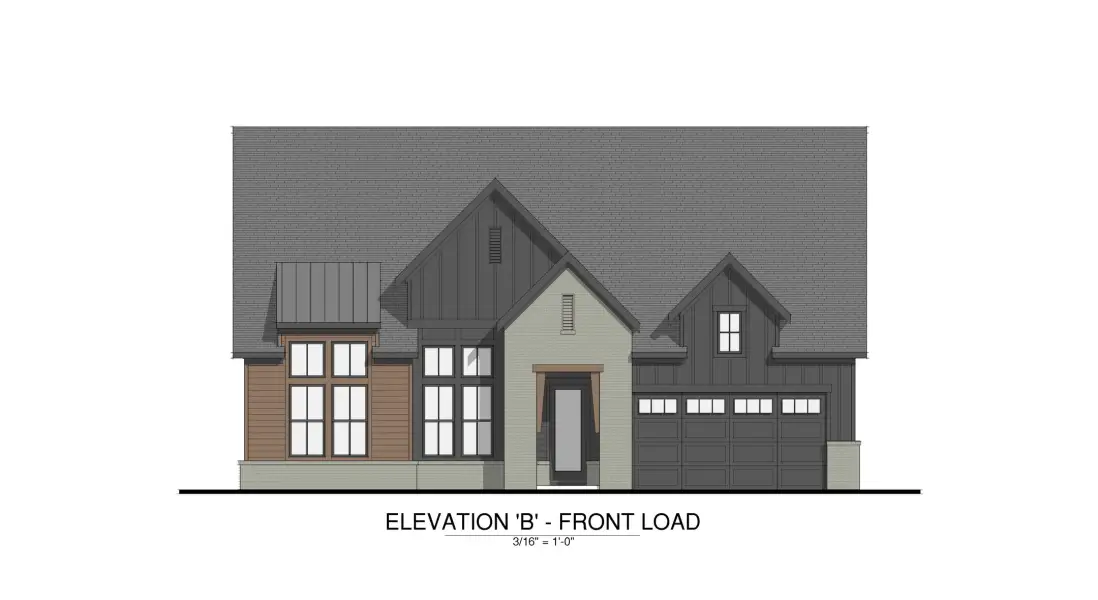 Architectural rendering of home exteriors planned for Gracewood in New Hill, NC (Image 3).